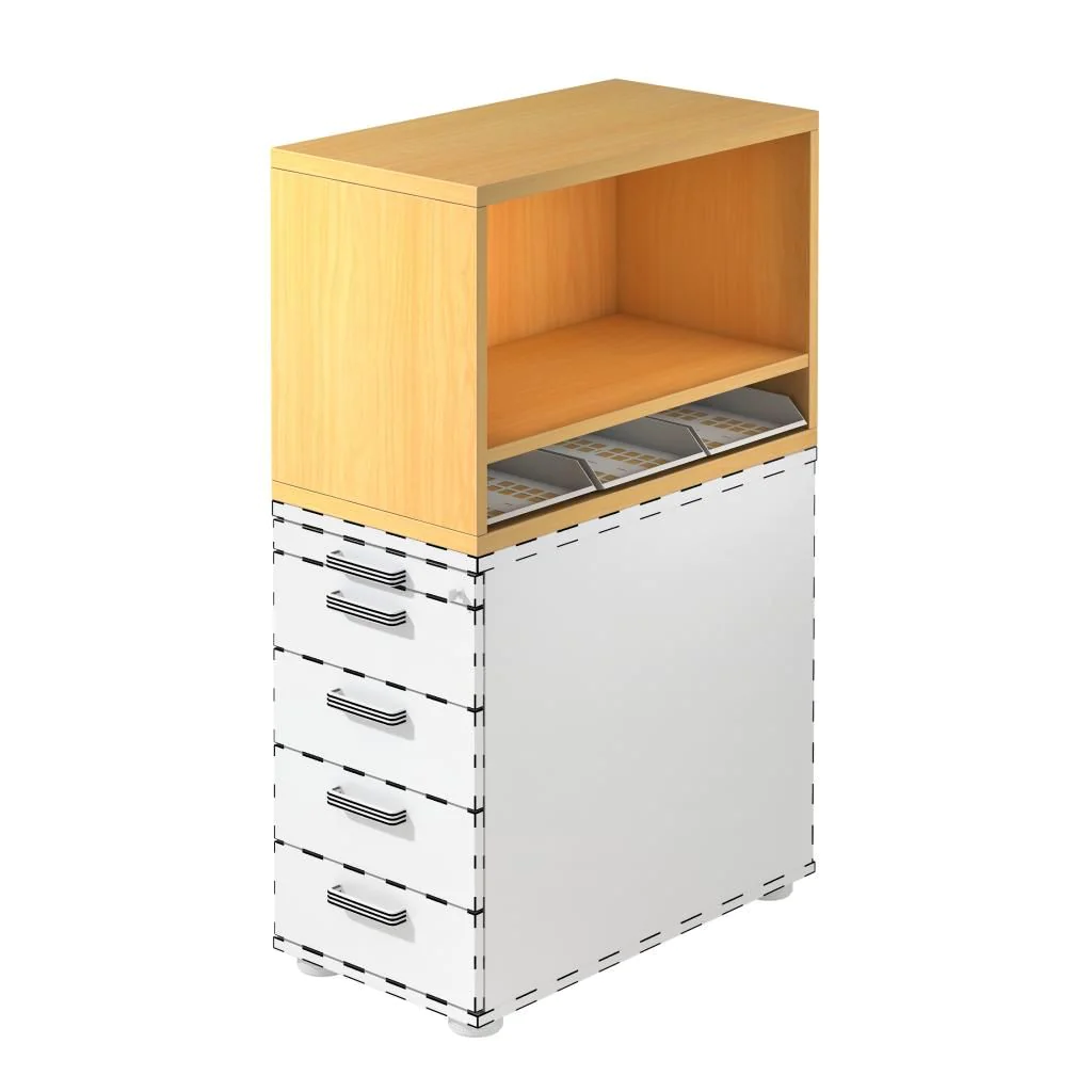 Aufsatz-Regal SC von Hammerbacher - Produktbild 3 von 8