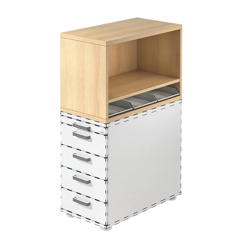Aufsatz-Regal SC von Hammerbacher - Produktbild 5 von 8