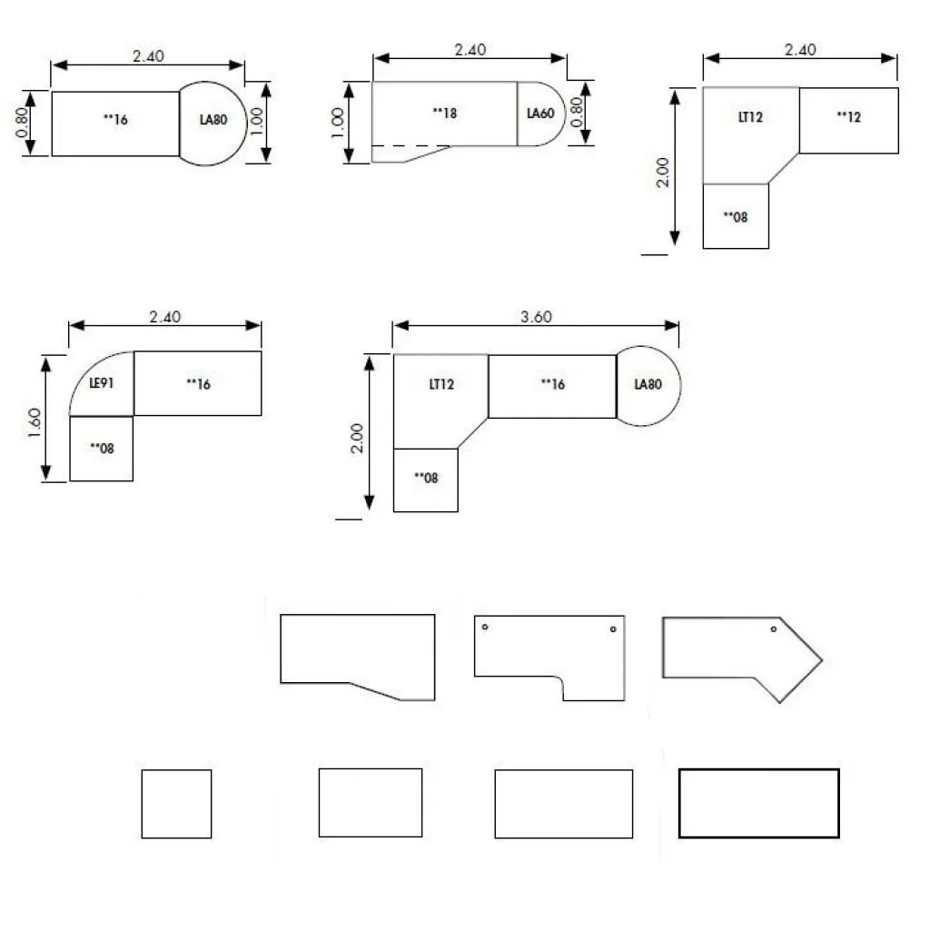 Schreibtisch H Eckform von Hammerbacher - Produktbild 11 von 15
