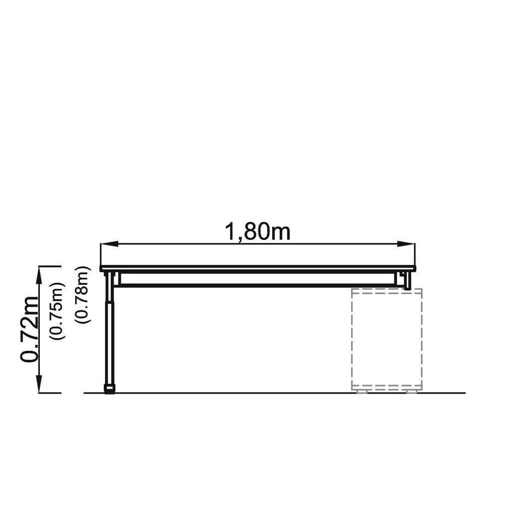 Schreibtisch O zur Auflage von Hammerbacher - Produktbild 8 von 14