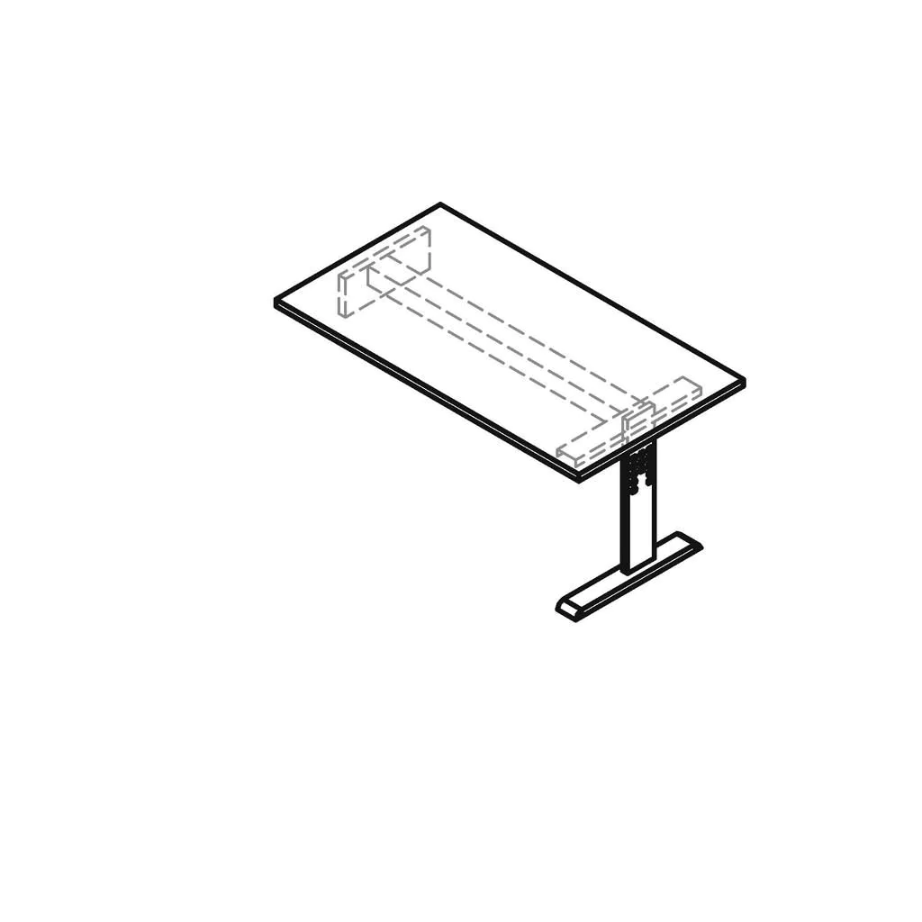 Schreibtisch O zur Auflage von Hammerbacher - Produktbild 10 von 14