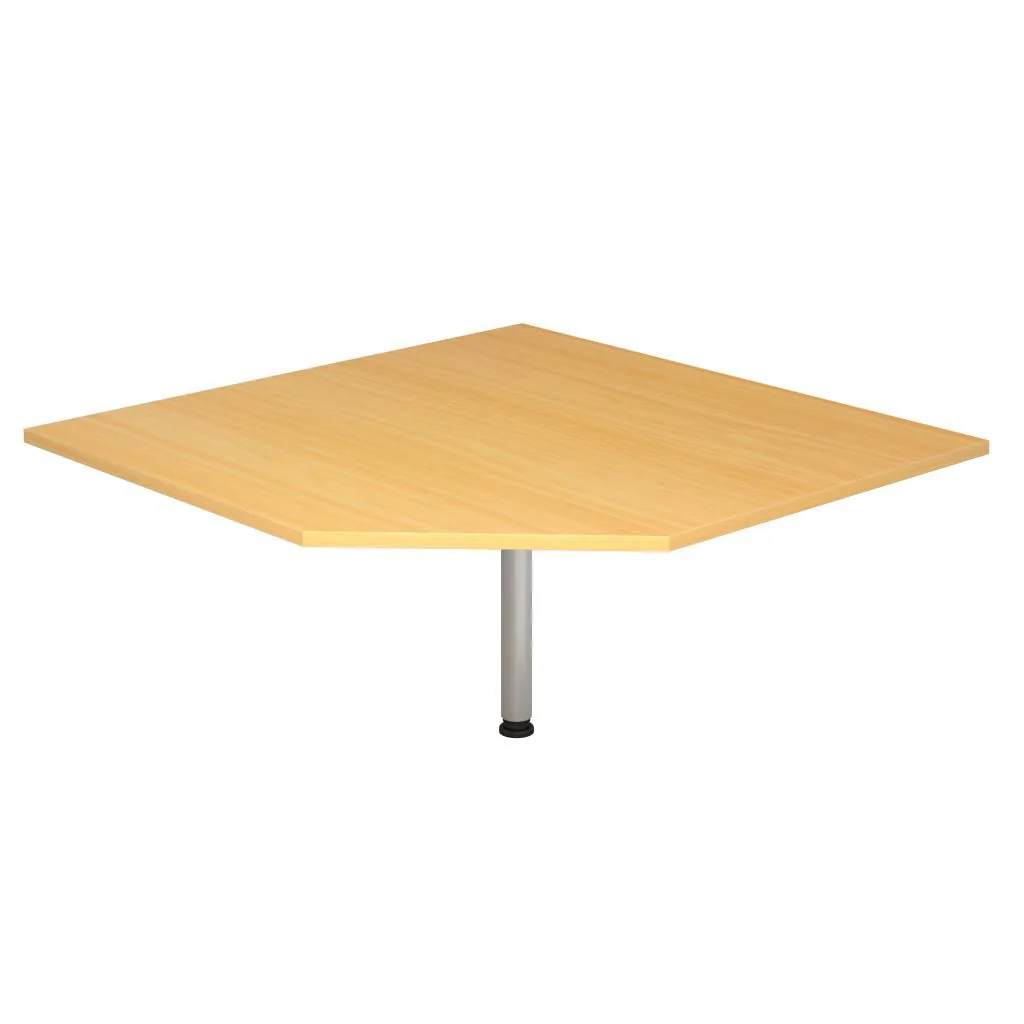 Tischplatte Trapezform mit Stützfuß von Hammerbacher - Produktbild 8 von 8