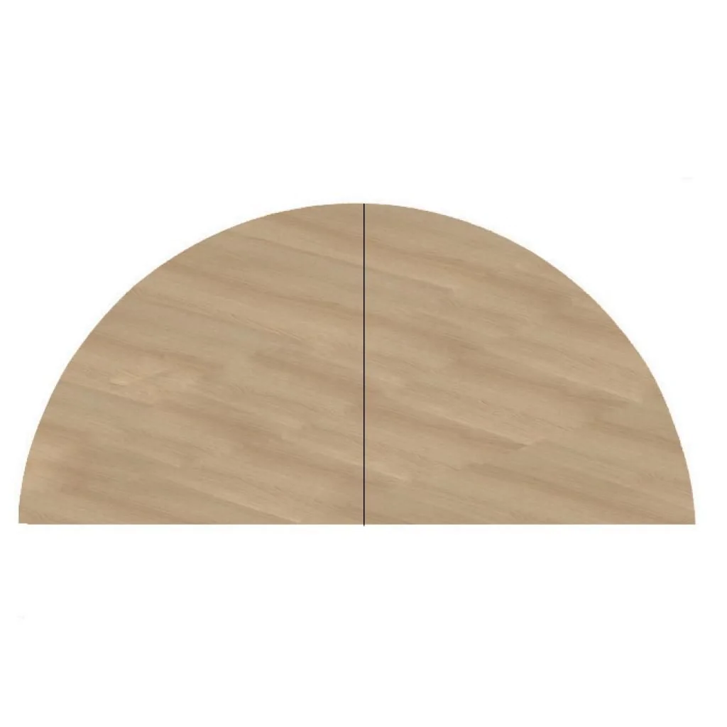 Tischplatte 160 cm mit Stützfuß von Hammerbacher - Produktbild 6 von 7