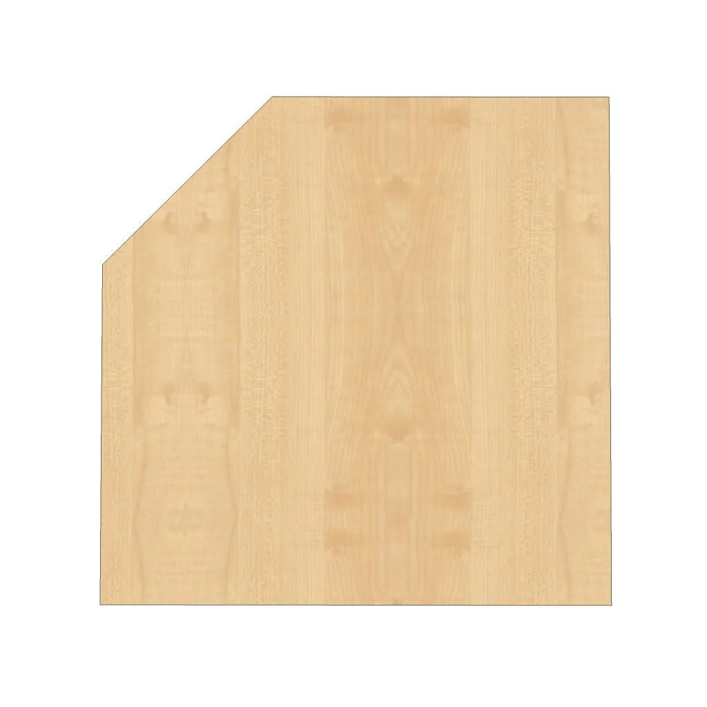 Tischplatte R Trapezform mit Stützfuß 120 x 120 cm von Hammerbacher - Produktbild 3 von 5