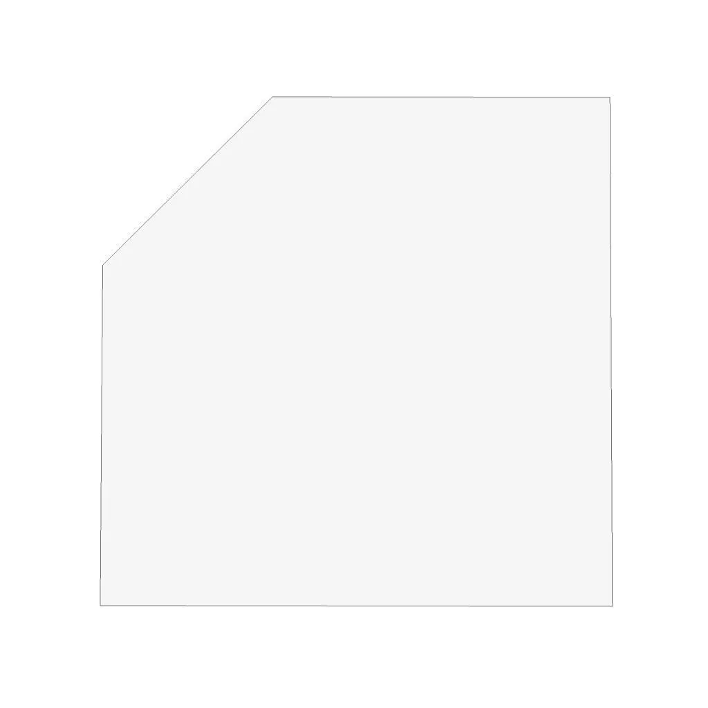 Tischplatte R Trapezform mit Stützfuß 120 x 120 cm von Hammerbacher - Produktbild 4 von 5