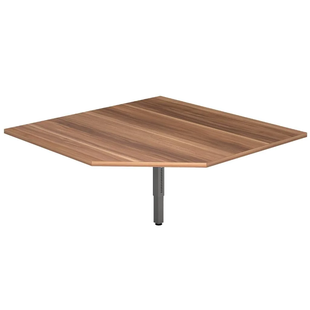 Tischplatte R Trapezform mit Stützfuß 120 x 120 cm - HBA-RT12