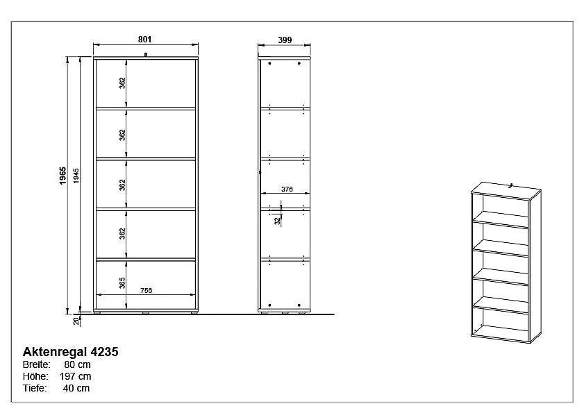 Regal 4235 von BME home - Produktbild 5 von 5