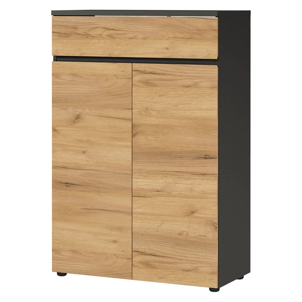 Kombischrank 4265 Lissabon - Graphit/Navarra-Eiche - GER-4265-549