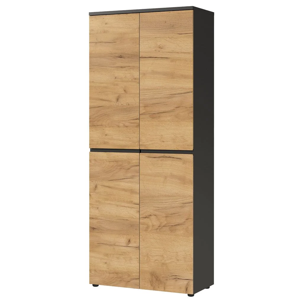 Aktenschrank 4266 Lissabon - Graphit/Navarra-Eiche - GER-4266-549
