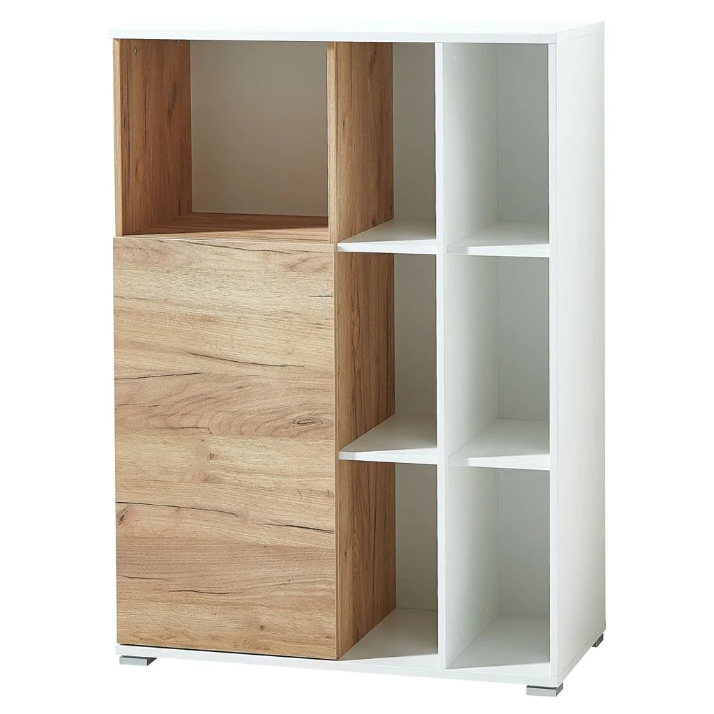 Aktenschrank 4195 Lioni - Weiß/Navarra-Eiche - GER-4195-513