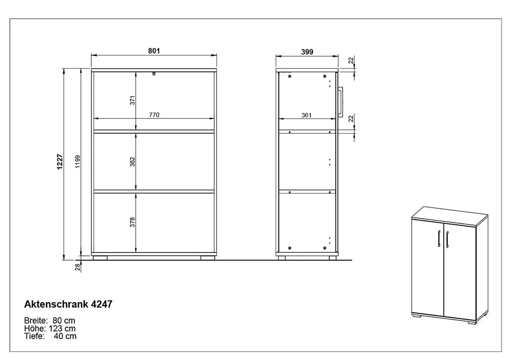 Aktenschrank 4247 von BME home - Produktbild 9 von 9