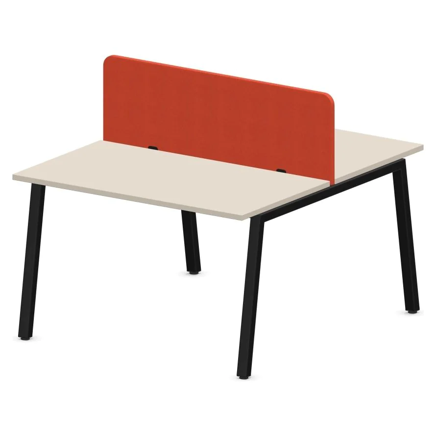 Teamarbeitsplatz CS5040 2U A-LEG LWM mit Sichtblende - NST-CS5040-WORKBENCH-2U-A-LEG-LWM-PN