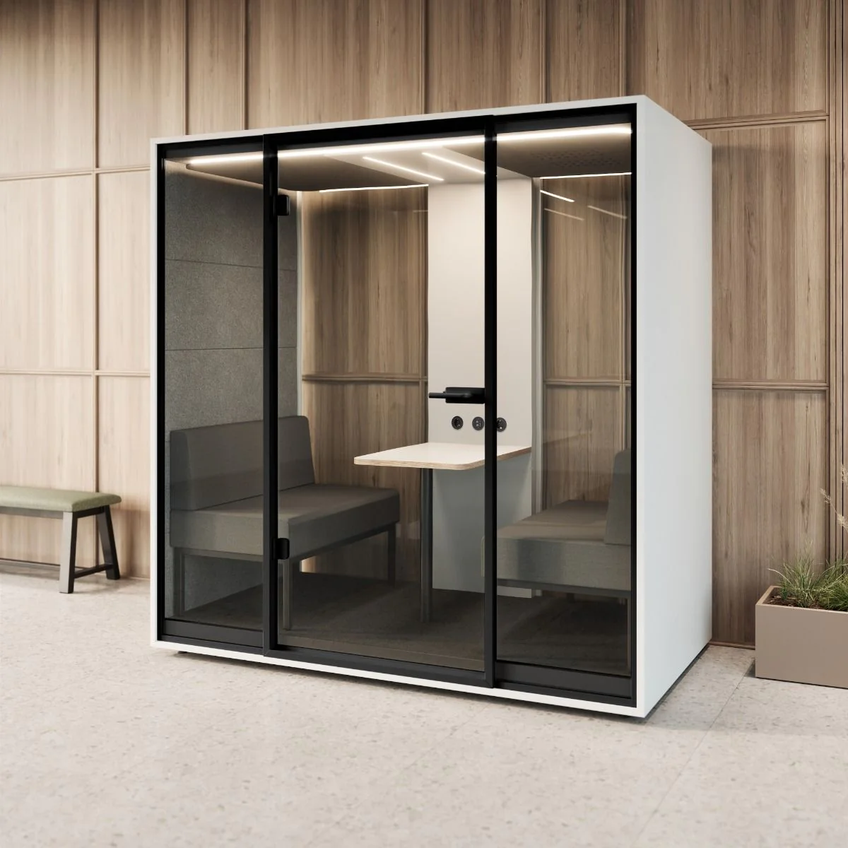 Schalldämmende Meetingbox Box 4 von Box17 - Produktbild 2 von 8