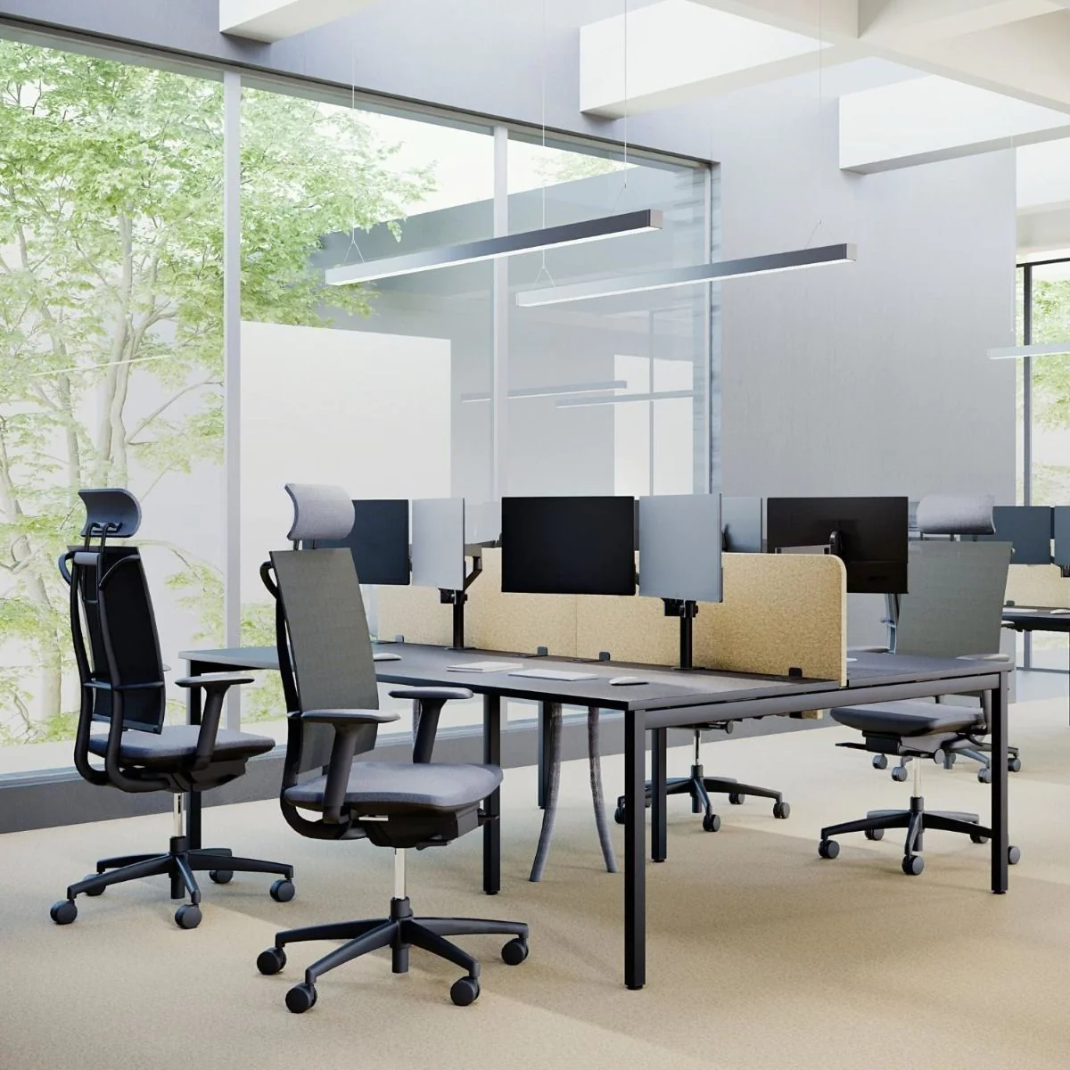 Schreibtisch bSpace Workbench 4er 4 Fuß von Nowy Styl - Produktbild 2 von 3
