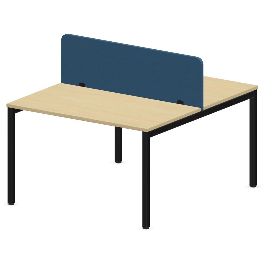 Schreibtisch bSpace Workbench mit Paneel 2er 4 Fuß - NST-BSPACE-WORKBENCH-2-PN