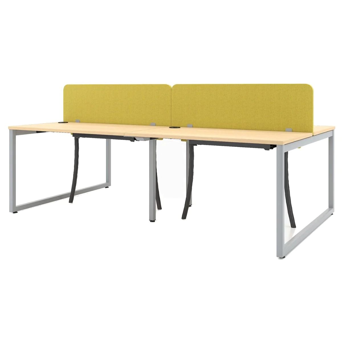 Schreibtisch bSpace Workbench mit Paneel 4er O Fuß - NST-BSPACE-WORKBENCH-4-O-PN