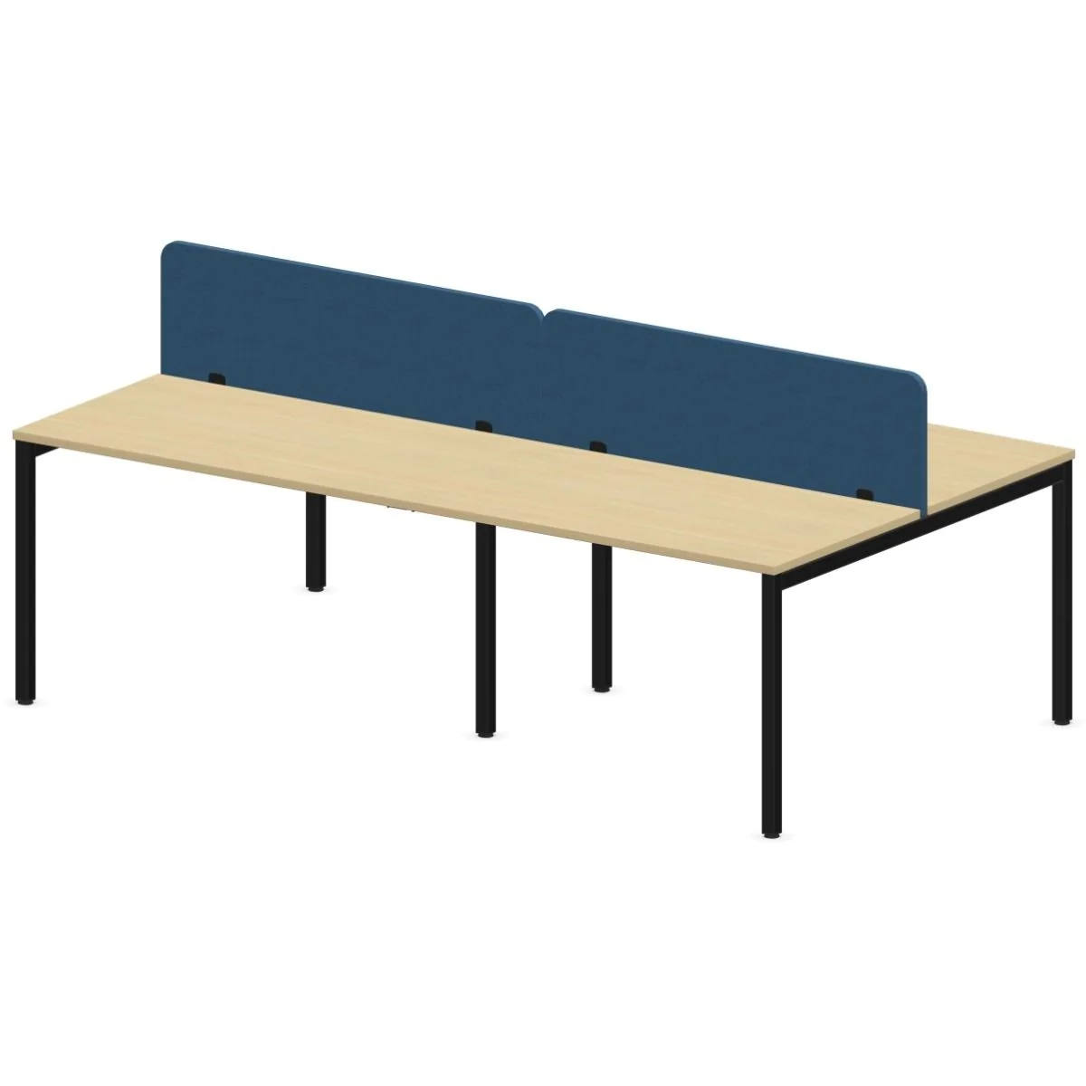 Schreibtisch bSpace Workbench mit Paneel 4er 4 Fuß - NST-BSPACE-WORKBENCH-4-PN
