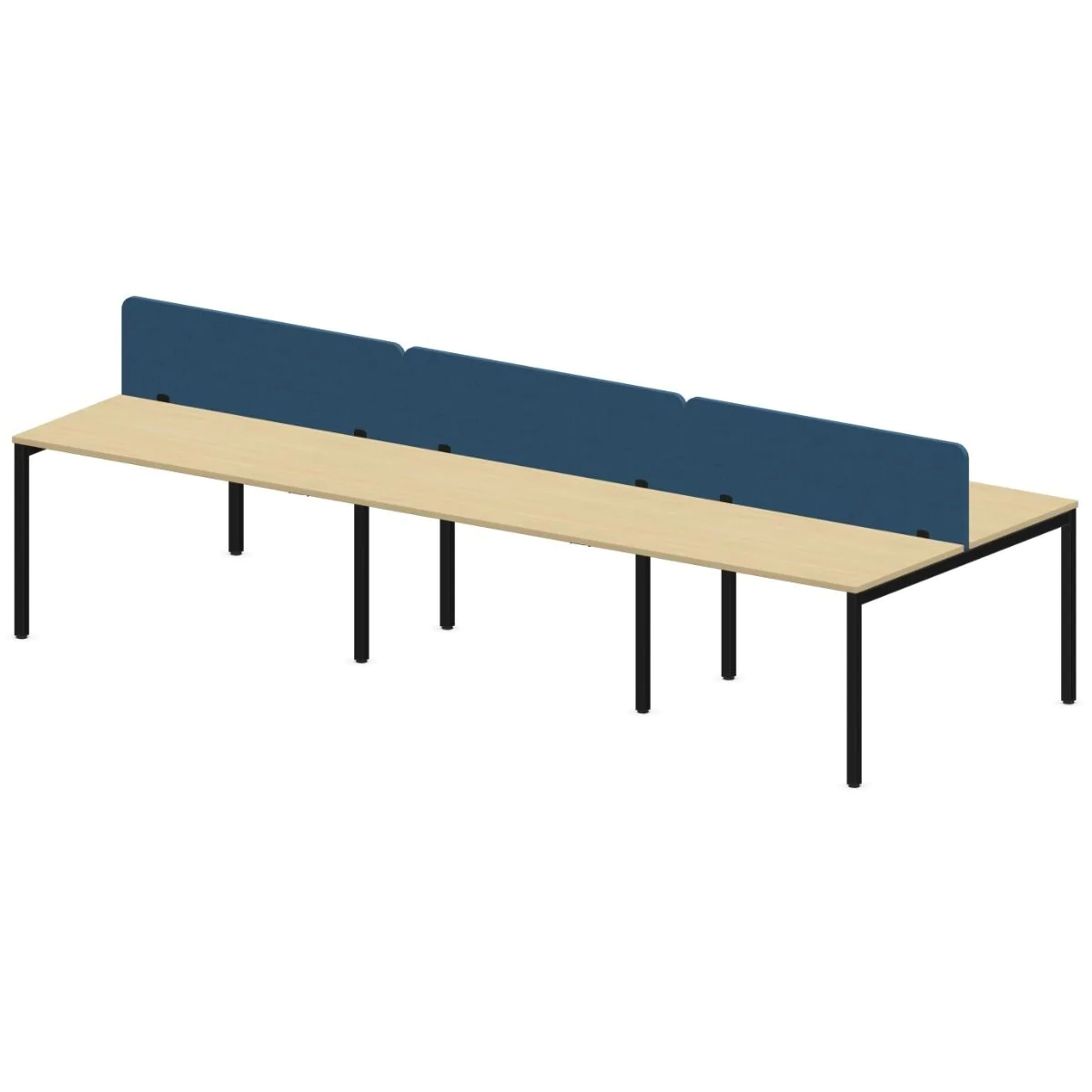 Schreibtisch bSpace Workbench mit Paneel 6er 4 Fuß - NST-BSPACE-WORKBENCH-6-PN