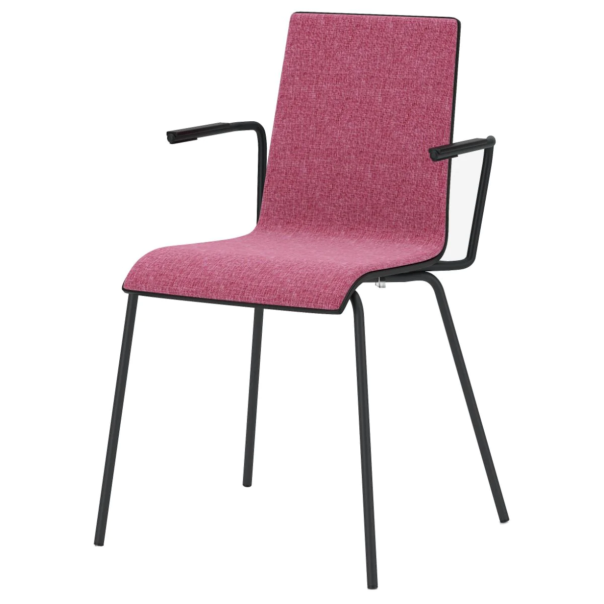 Besucherstuhl Cafe VII 4LARM - NST-CAFE-VII 4L-ARM/FRONT-BL-NF-1.007-WOOD-1.007-GB