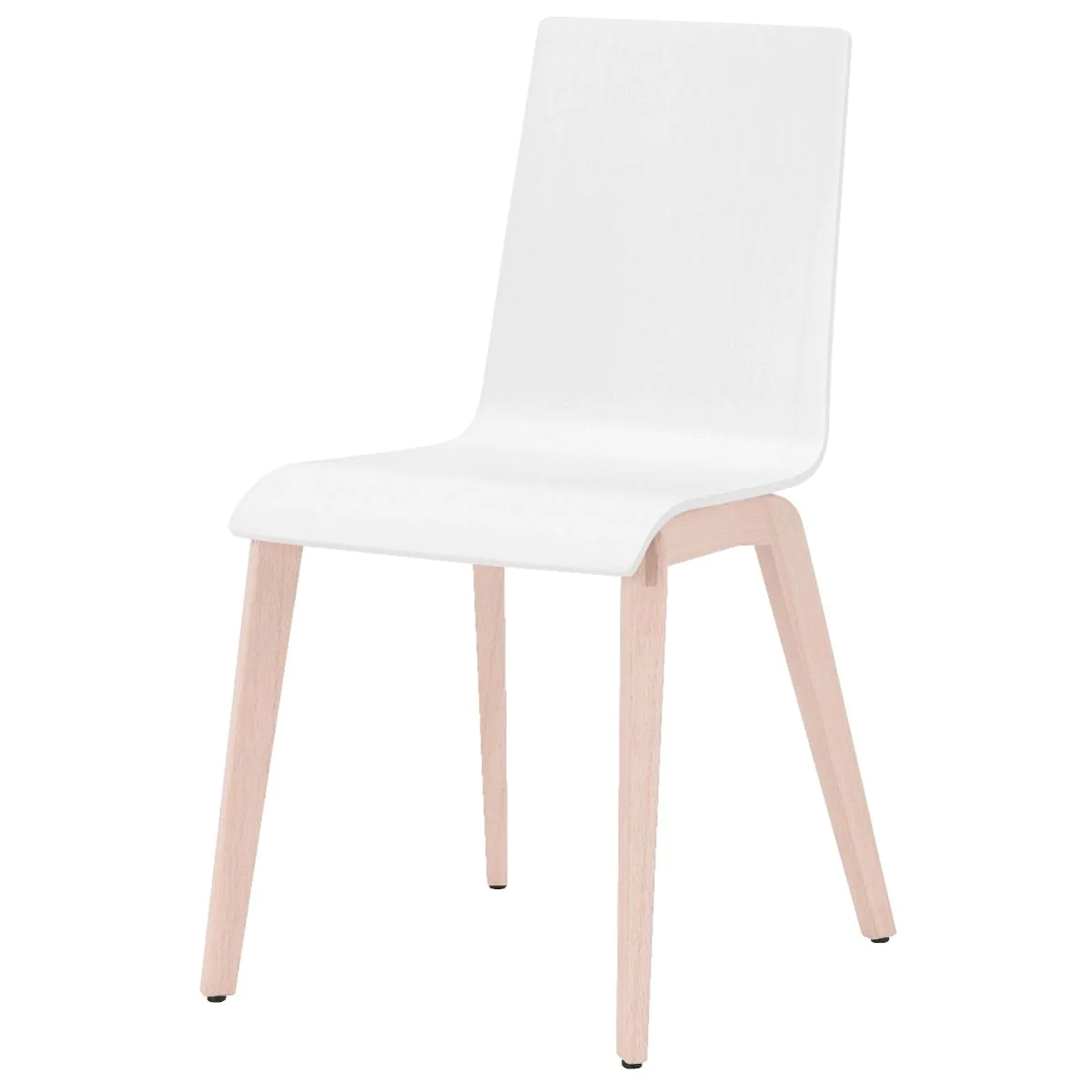 Besucherstuhl Cafe VII - NST-CAFE-VII-LGW 4L-1.007-WOOD-1.007-GB