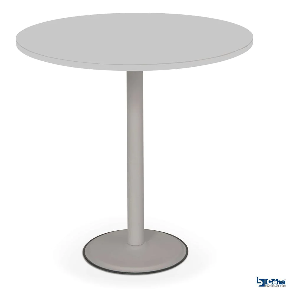 Stehtisch rund 80 cm Tulpenfuß K:7035 P:grau - CEH-3051008900