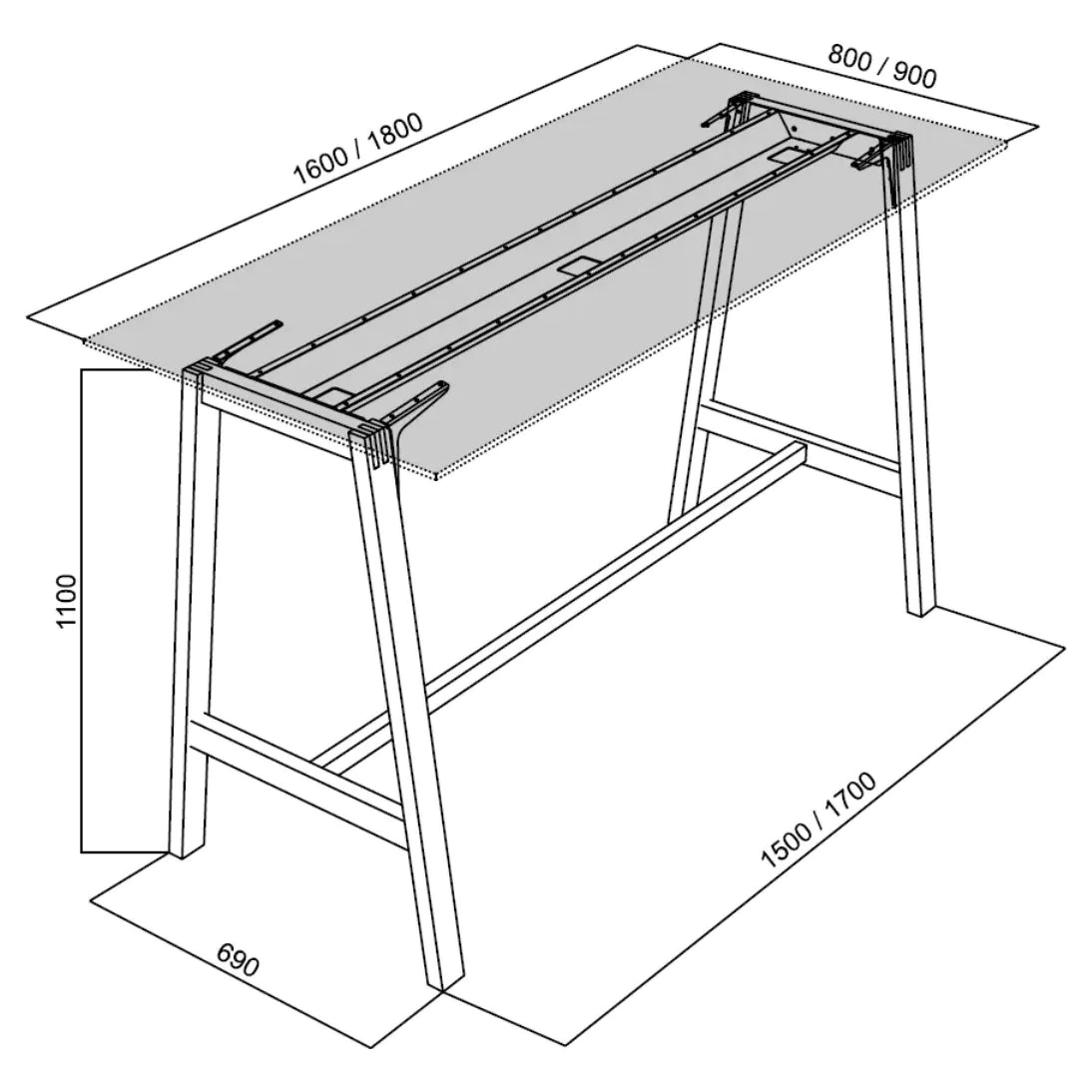 Besprechungstich Connect 180 x 90 cm von RIM - Produktbild 4 von 4