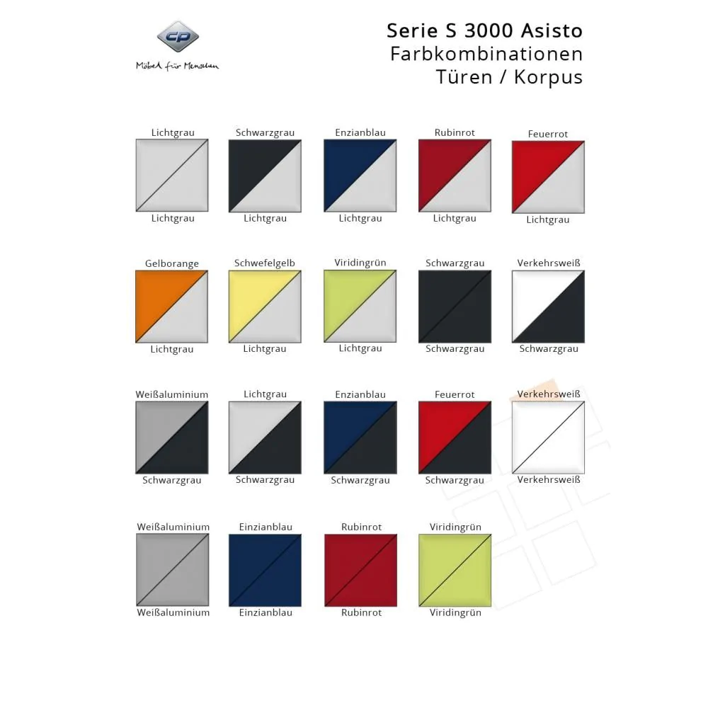Aktenschrank Asisto C 3000 - 2 OH - 100 cm von CP - Produktbild 8 von 8