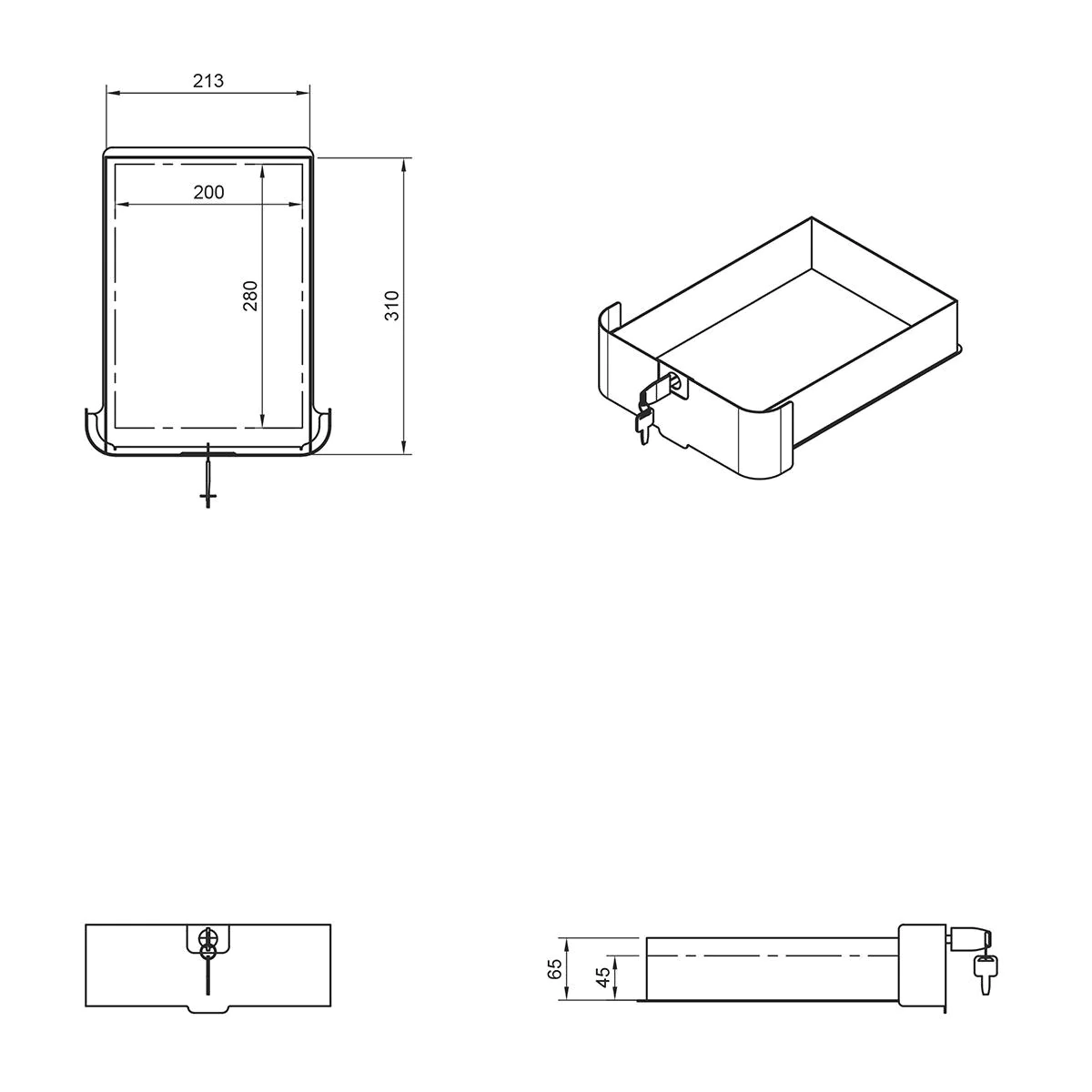 Bento® Desktop Locker von Dataflex - Produktbild 16 von 18