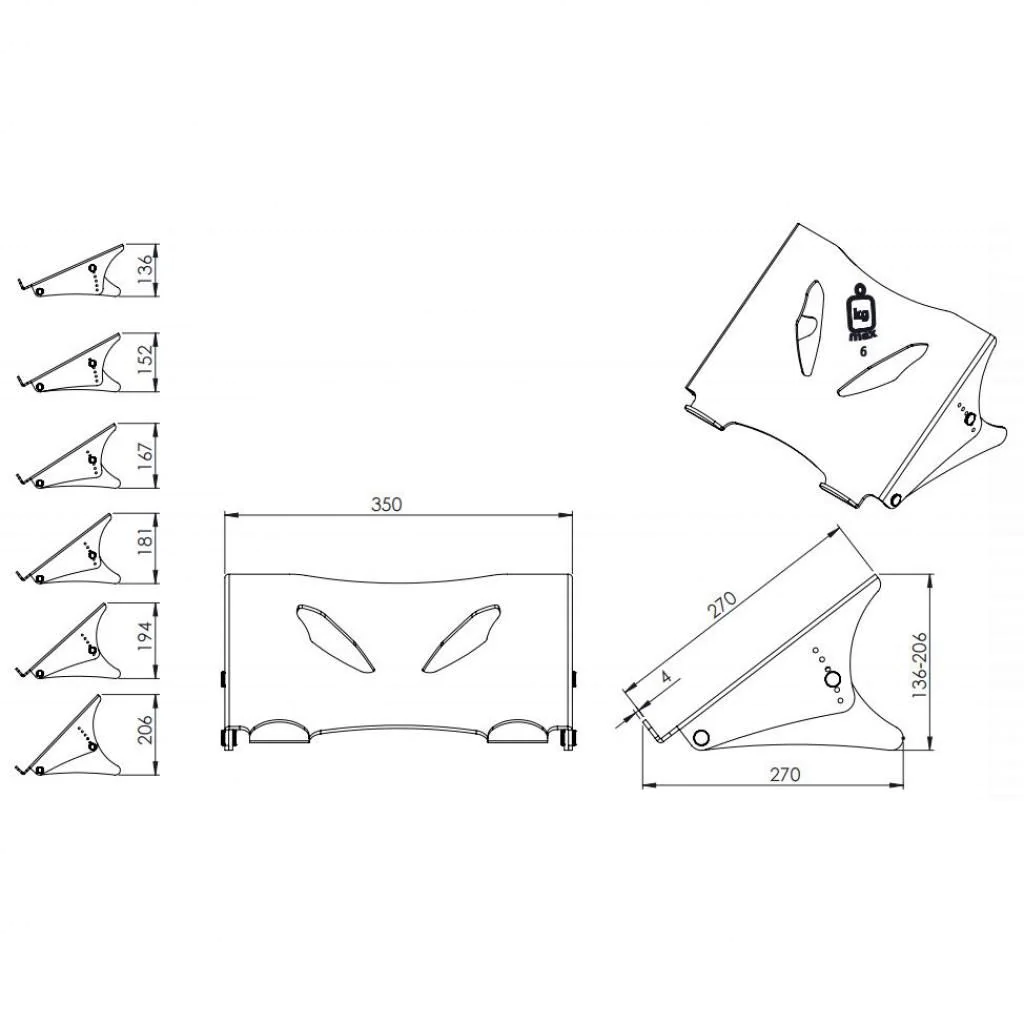 ErgoNote Notebookständer HV 450 von Dataflex - Produktbild 6 von 6