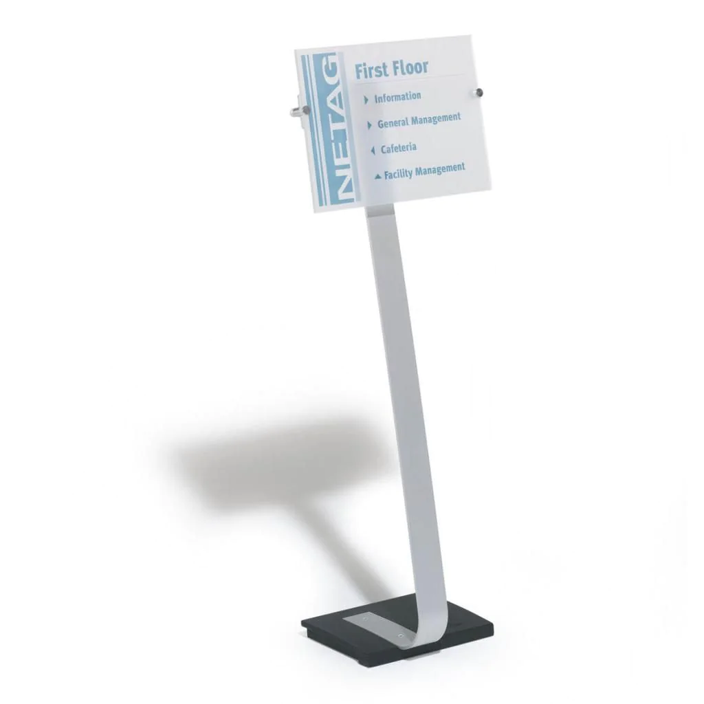 Informationständer Crystal A3 - Silber von Durable - Produktbild 2 von 5