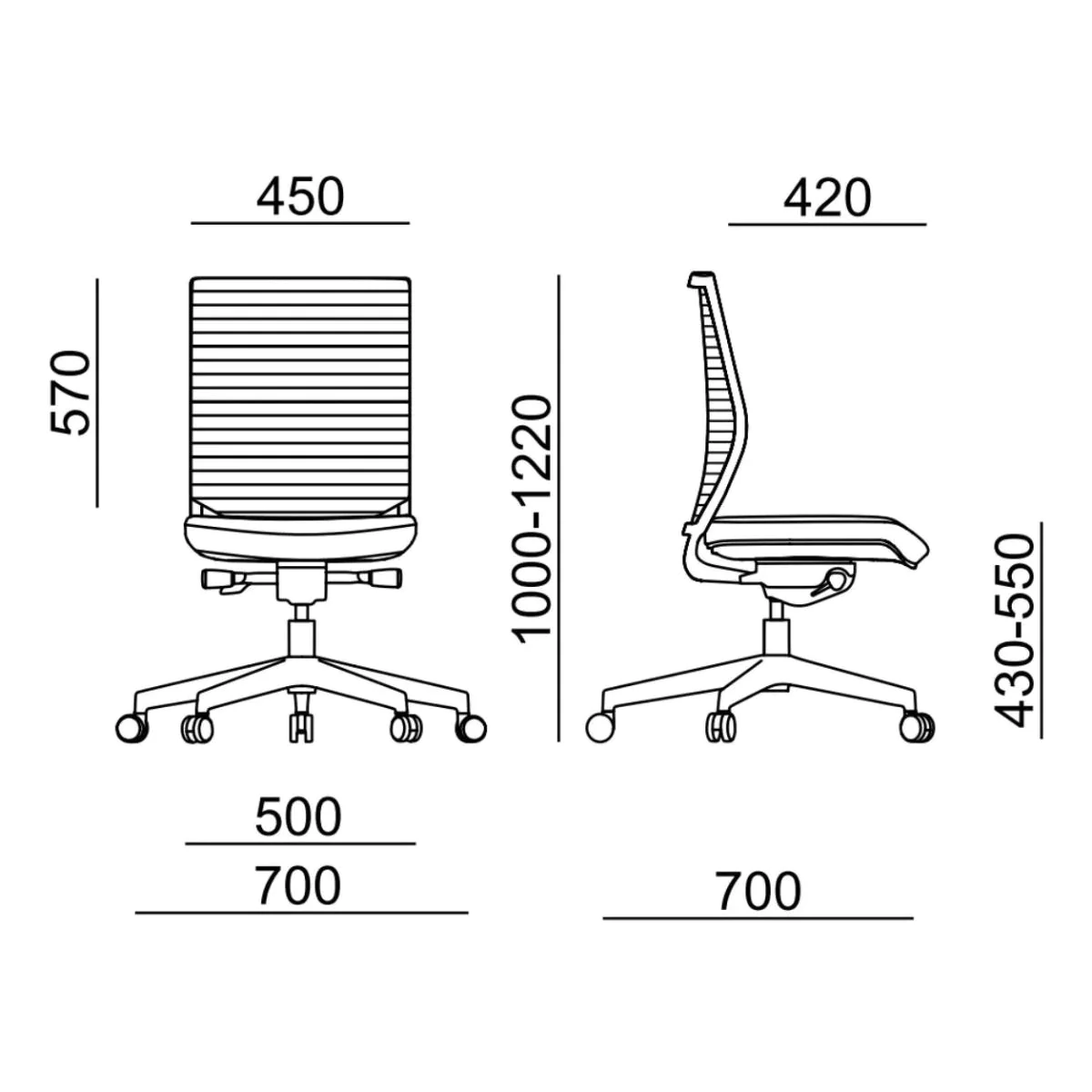 Bürostuhl Easy Pro 1205L von RIM - Produktbild 4 von 4