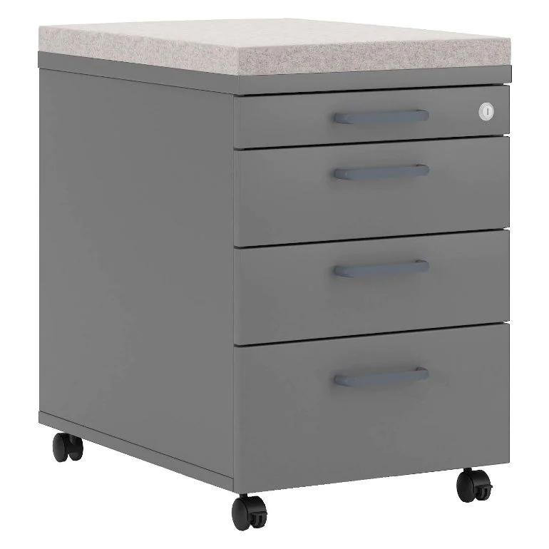 Rollcontainer E10 3S 60 cm - NST-ES-PEDESTAL-MOB-3D-PB-60