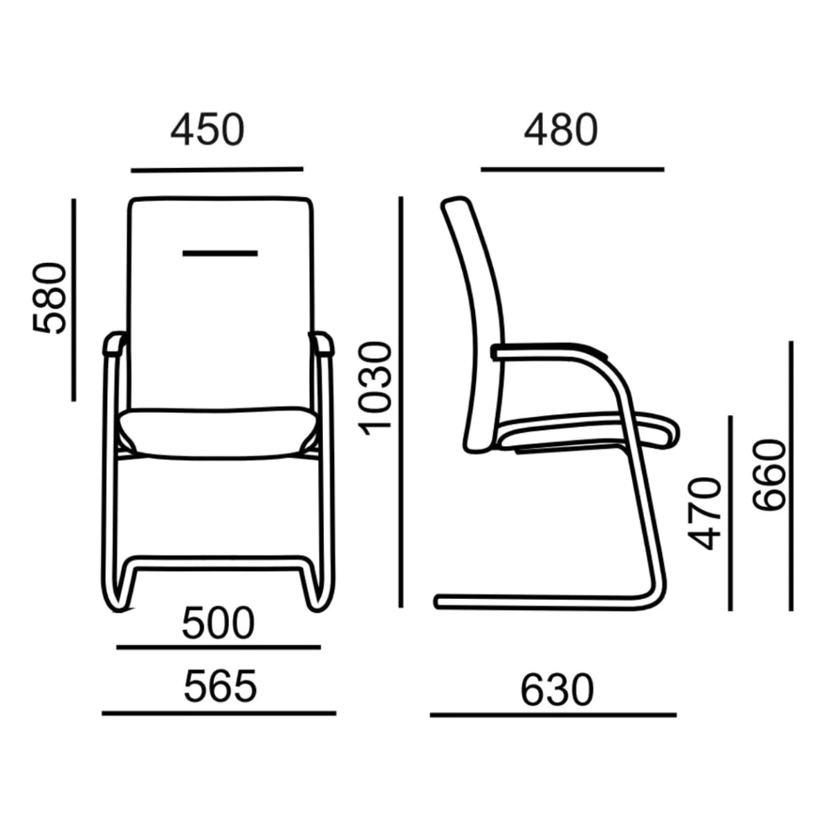 Freischwinger Focus 646 A von RIM - Produktbild 5 von 5