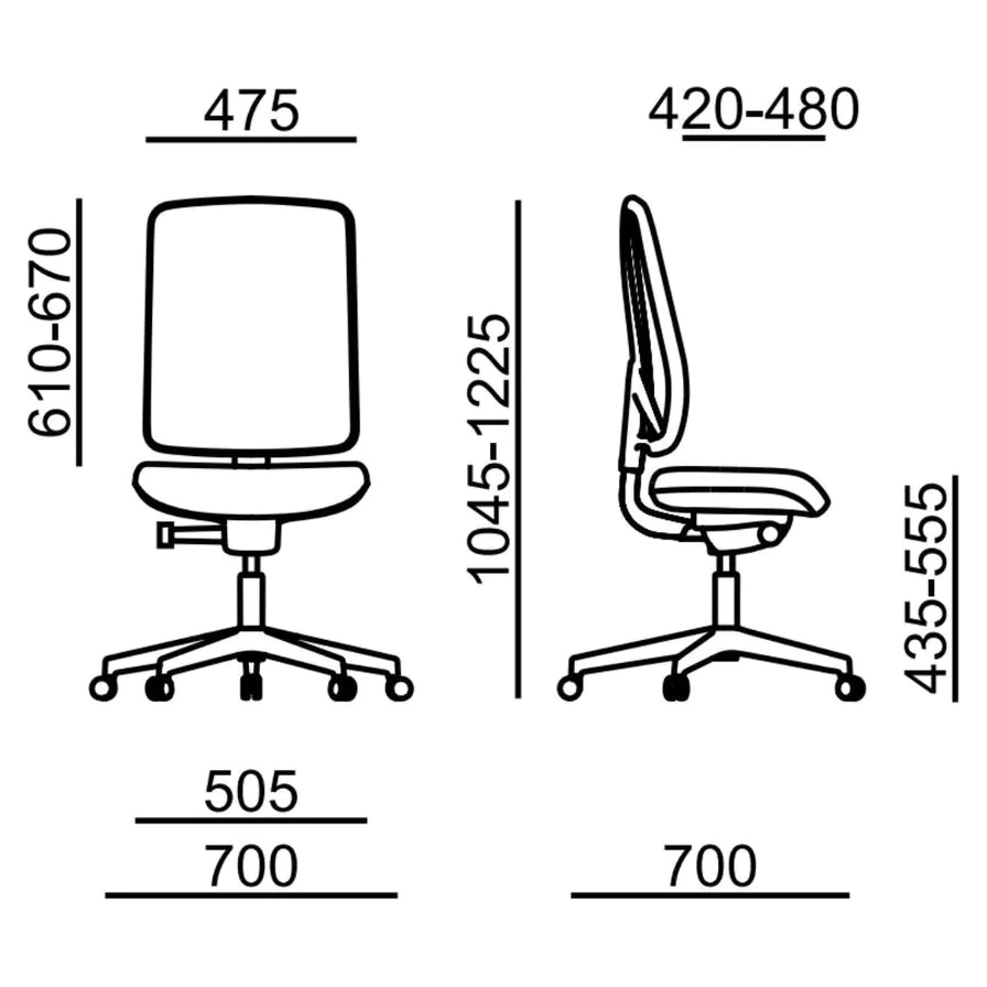 Bürostuhl FLEXi 1112A von RIM - Produktbild 3 von 5