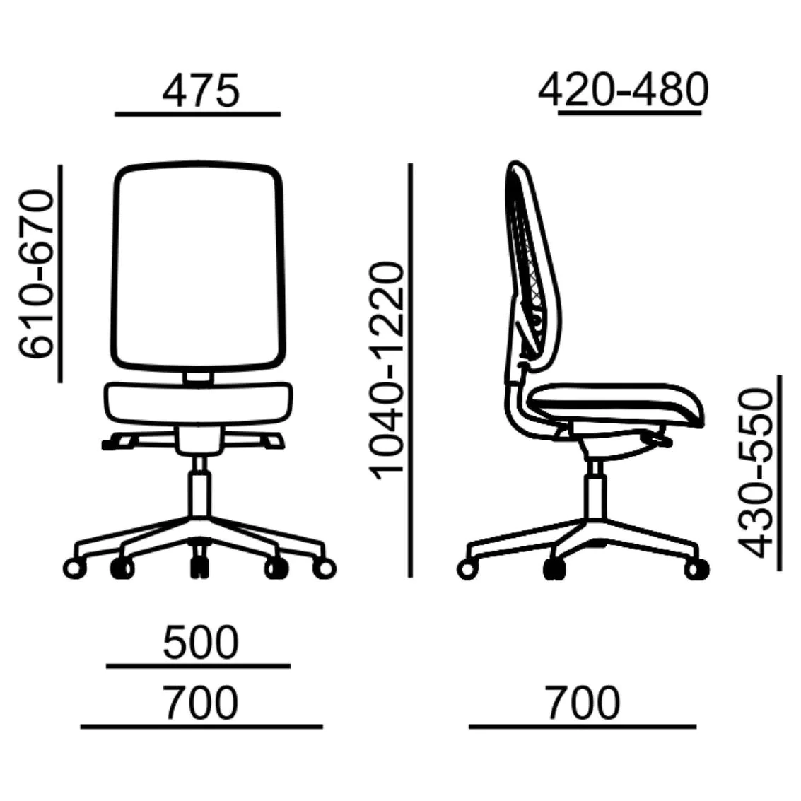 Bürostuhl FLEXi 1114A von RIM - Produktbild 4 von 5