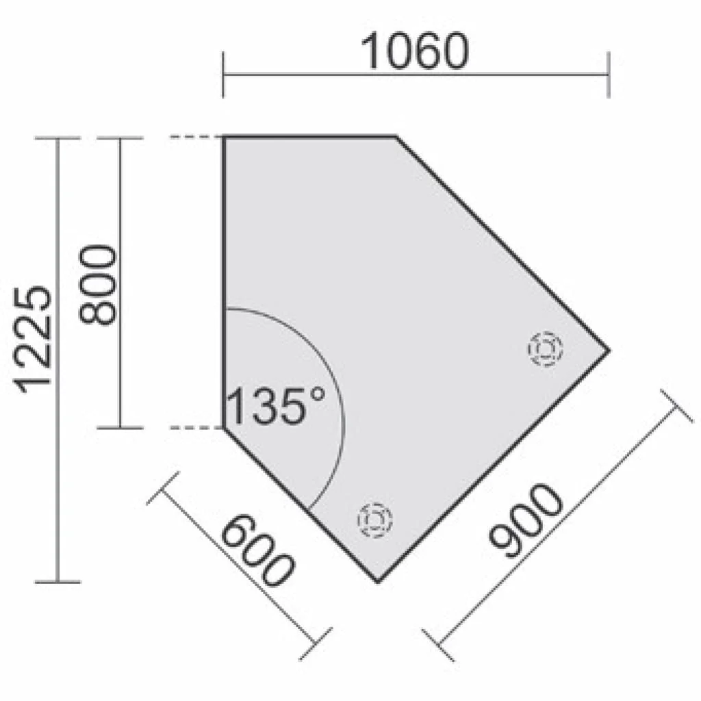 Ansatzplatte C-Flex Winkel von Geramöbel - Produktbild 7 von 11
