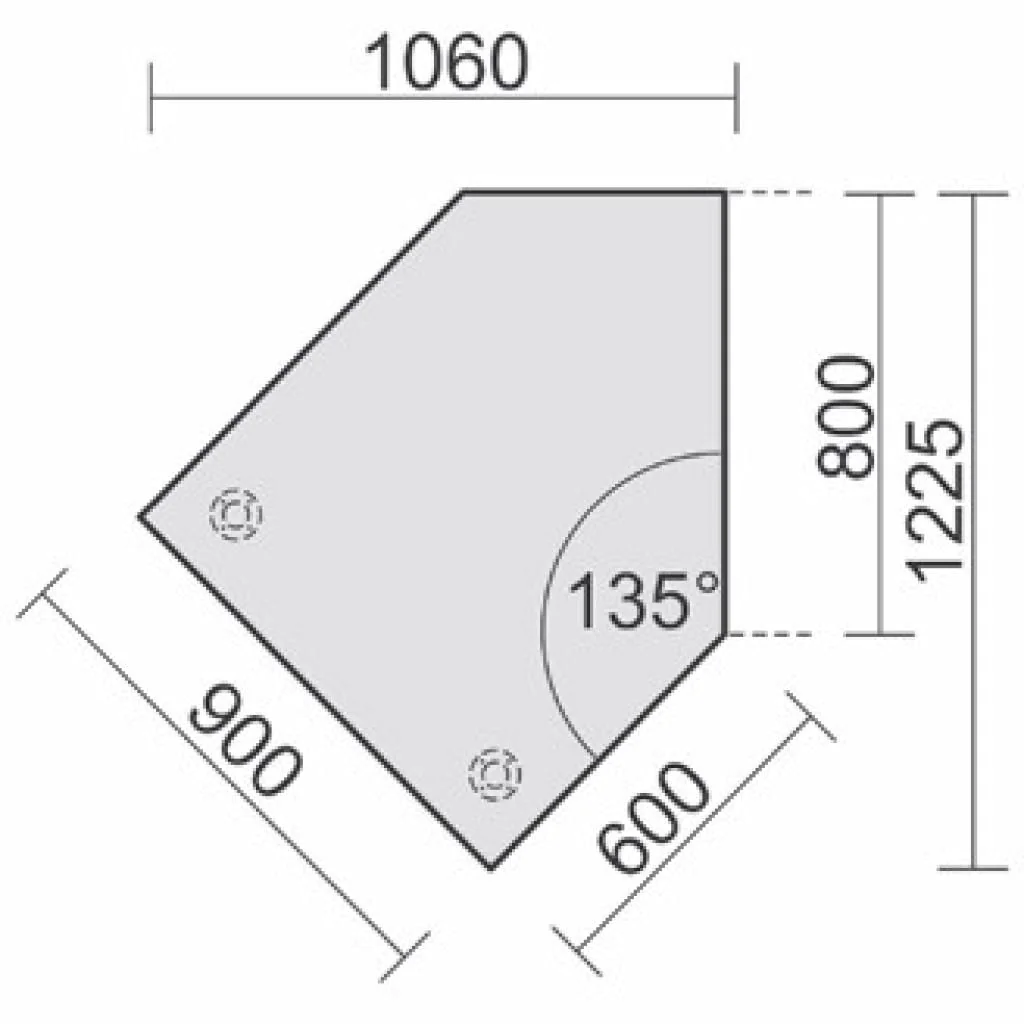 Ansatzplatte C-Flex Winkel von Geramöbel - Produktbild 8 von 11