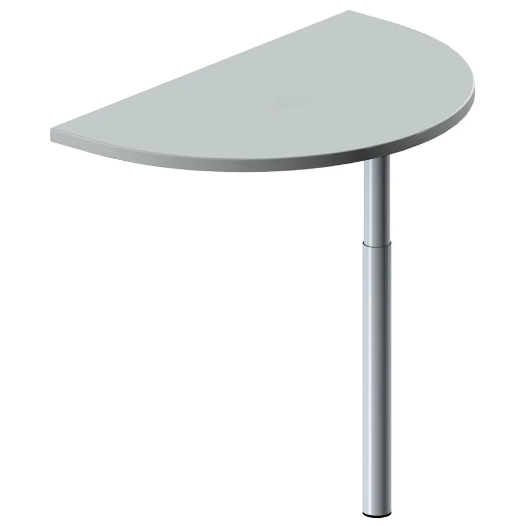 Anbautisch halbrund C-Flex 50 x 68 - 82 x 80 von Geramöbel - Produktbild 3 von 10