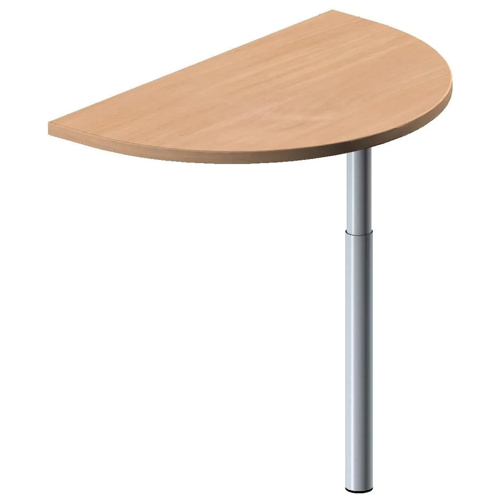 Anbautisch halbrund C-Flex 50 x 68 - 82 x 80 von Geramöbel - Produktbild 5 von 10