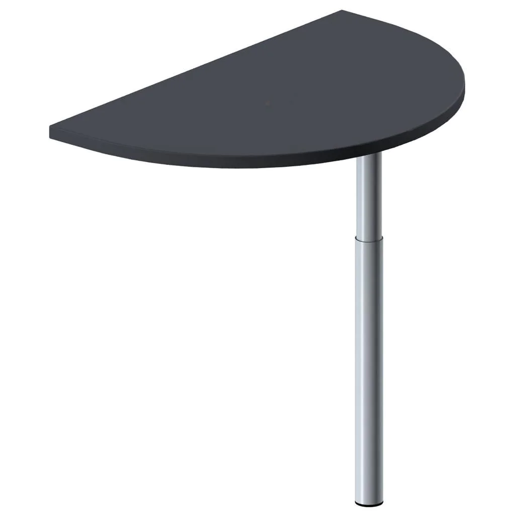 Anbautisch halbrund C-Flex 50 x 68 - 82 x 80 von Geramöbel - Produktbild 7 von 10