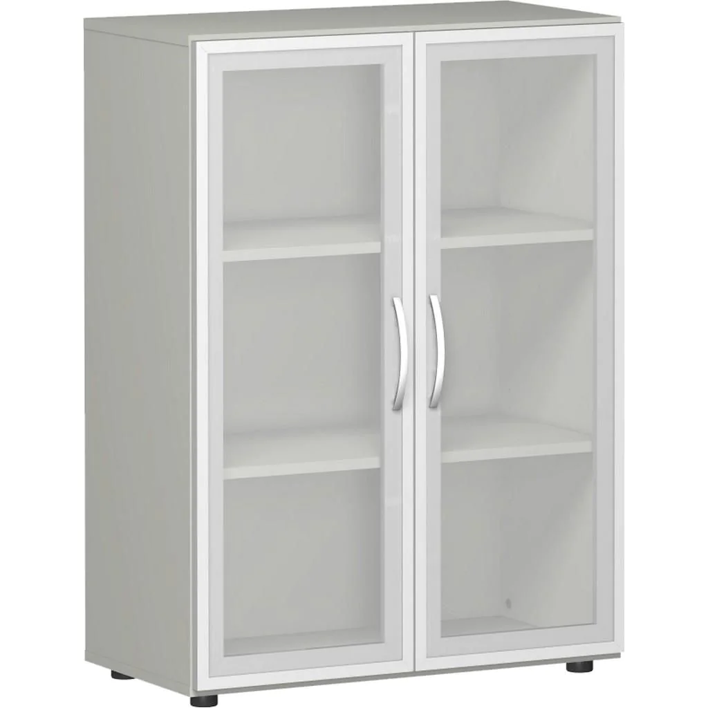 Aktenschrank Flex 3 OH - Glas - zweitürig von Geramöbel - Produktbild 3 von 9