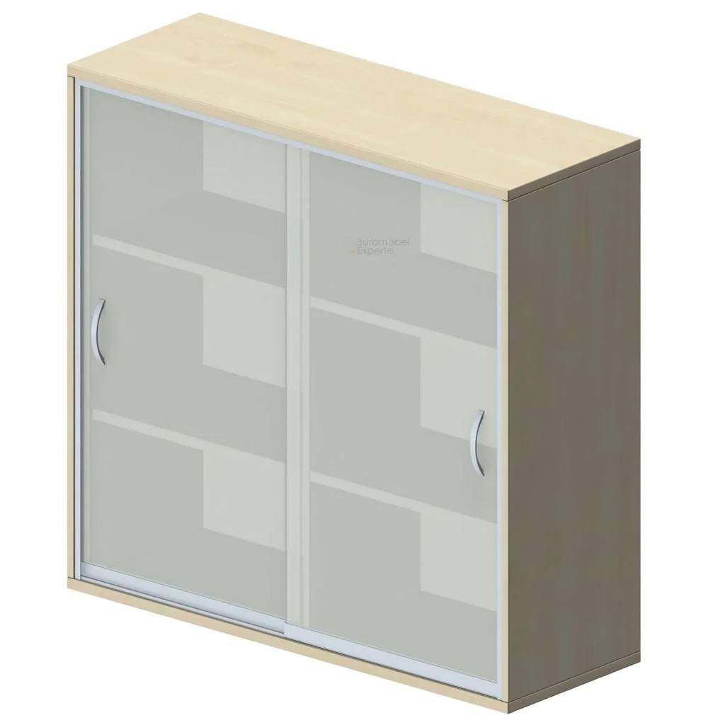 Schiebetürenschrank Pro 3 OH mit Mittelwand - Glas von Geramöbel - Produktbild 2 von 10