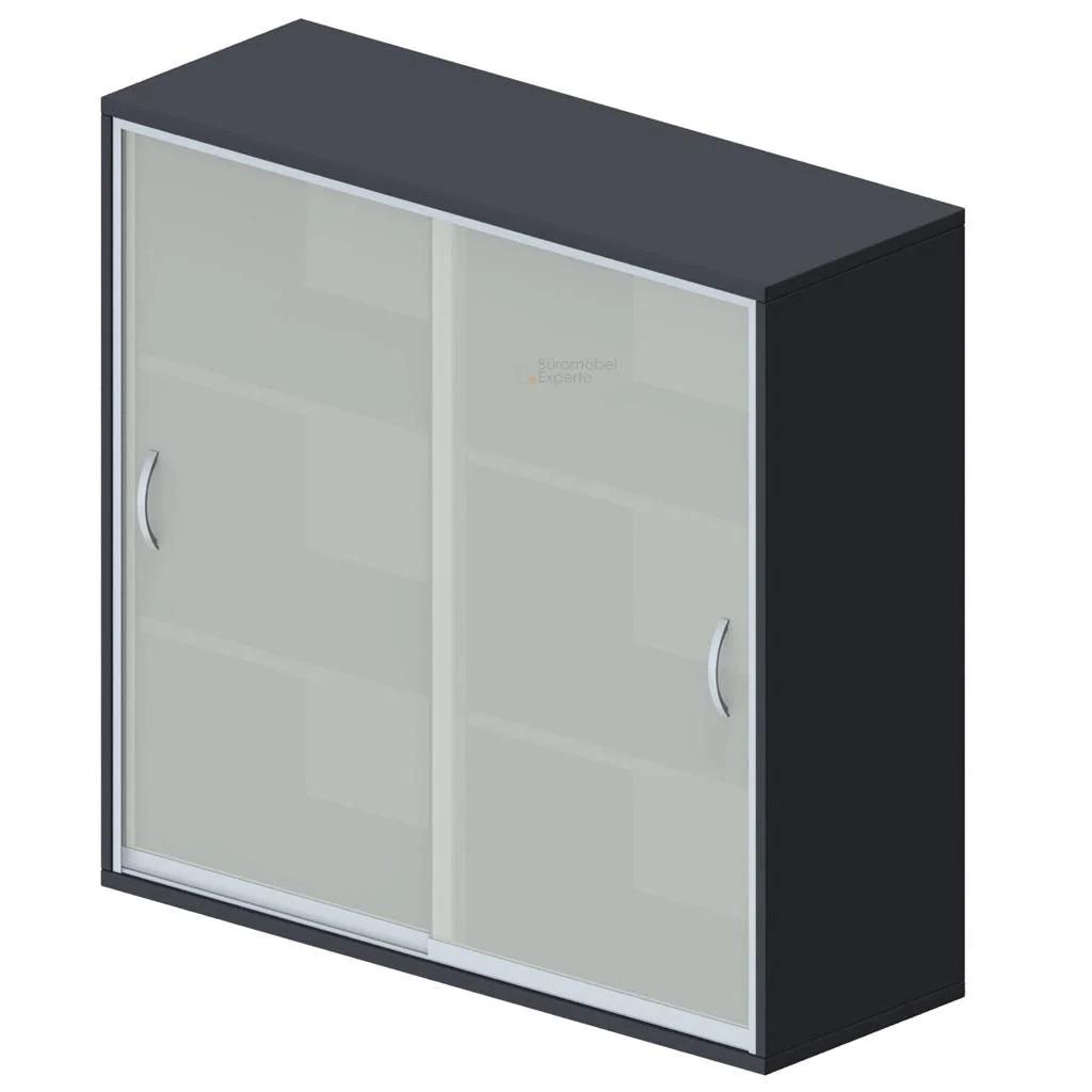 Schiebetürenschrank Pro 3 OH mit Mittelwand - Glas von Geramöbel - Produktbild 3 von 10