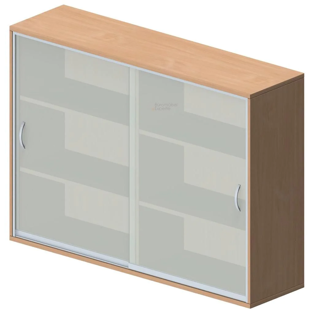 Schiebetürenschrank Pro 3 OH mit Mittelwand - Glas von Geramöbel - Produktbild 6 von 10