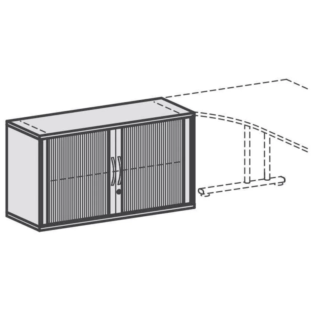 Anstell-Rollladenschrank 2 OH - B 120 cm von Geramöbel - Produktbild 5 von 8