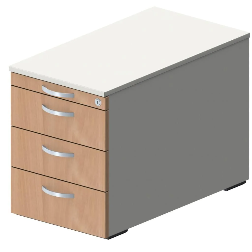 Rollcontainer 4S - T 80 cm von Geramöbel - Produktbild 6 von 12