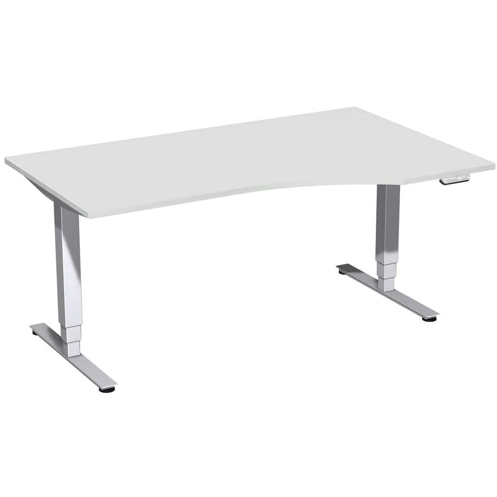 Höhenverstellbarer Schreibtisch Elektro Pro+ Freiform von Geramöbel - Produktbild 4 von 7
