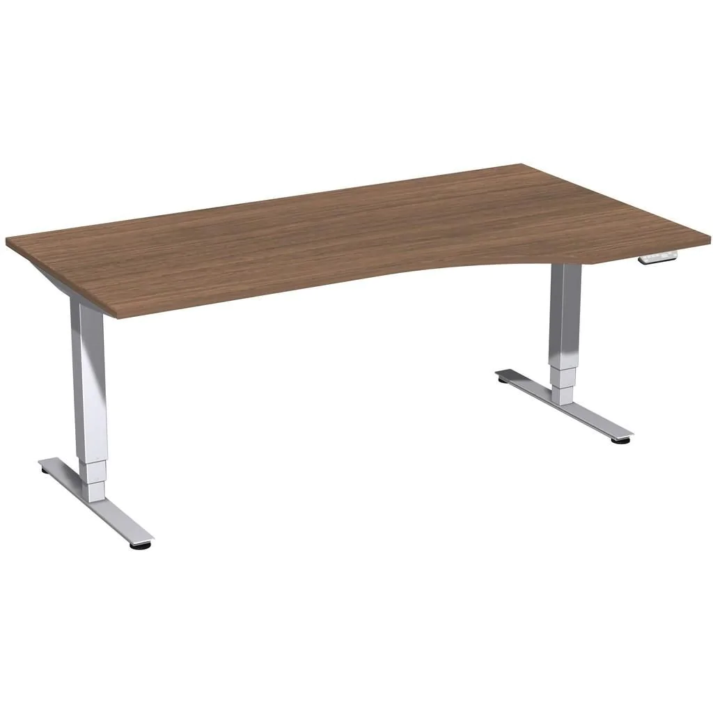 Höhenverstellbarer Schreibtisch Elektro Pro+ Freiform von Geramöbel - Produktbild 5 von 7