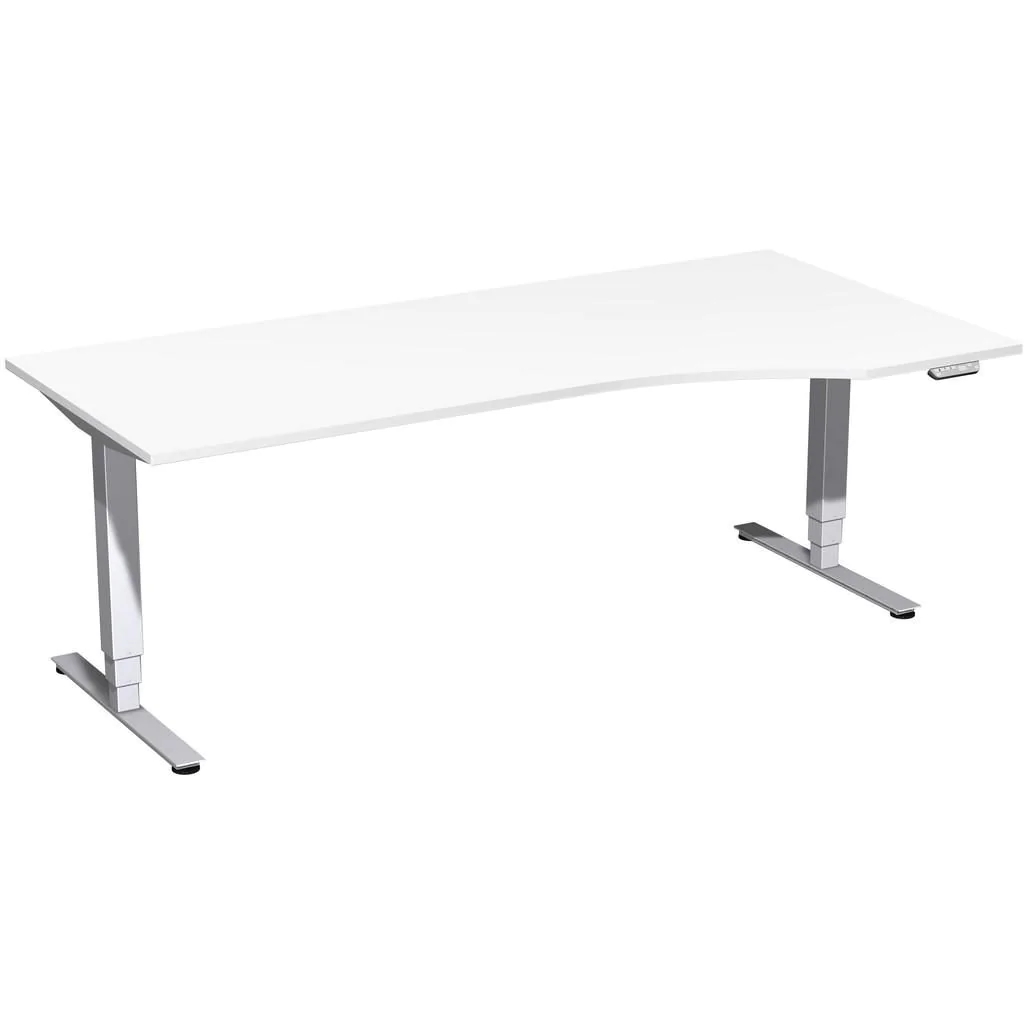 Höhenverstellbarer Schreibtisch Elektro Pro+ Freiform von Geramöbel - Produktbild 6 von 7