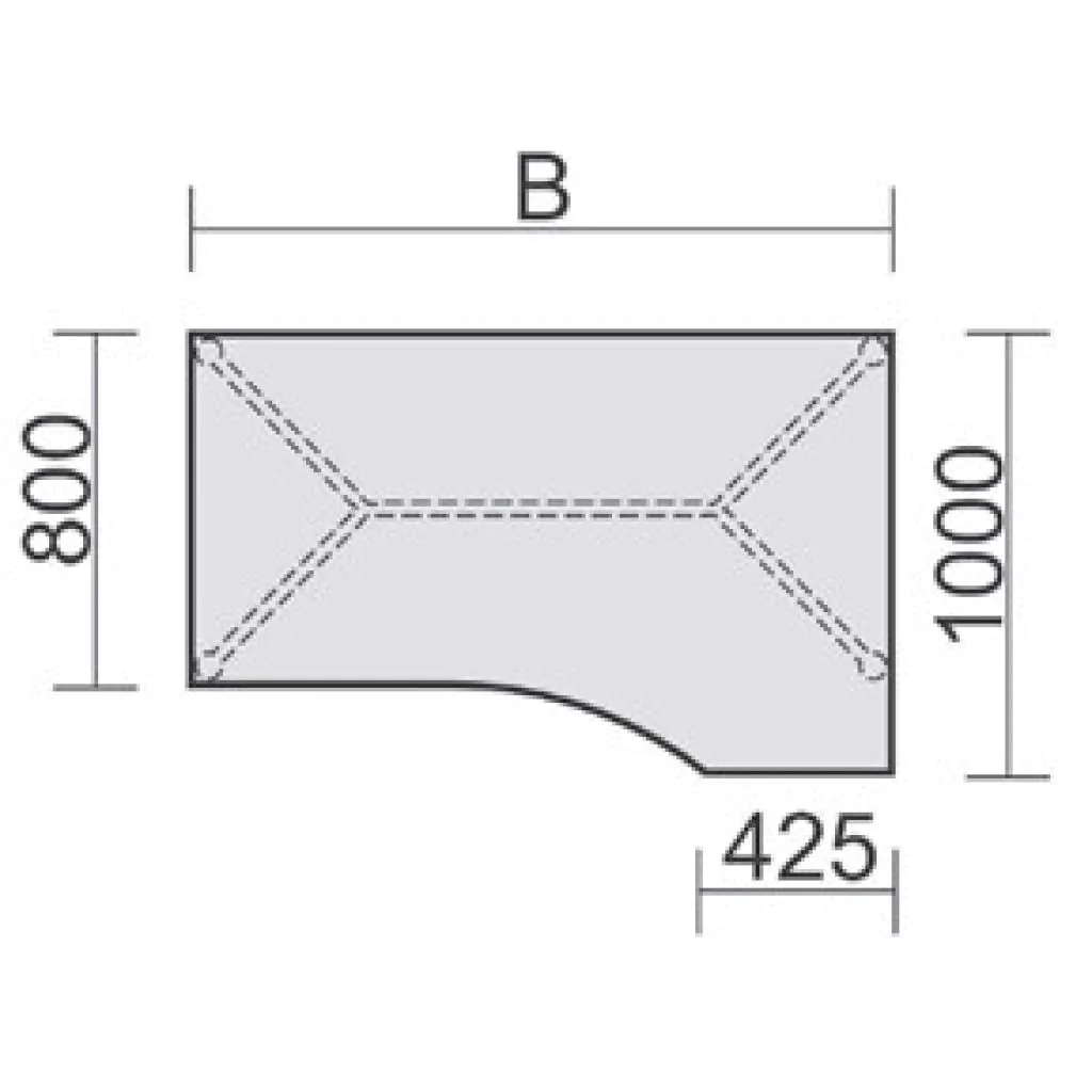 Schreibtisch 4-Flex Freiform von BME regional - Produktbild 7 von 18